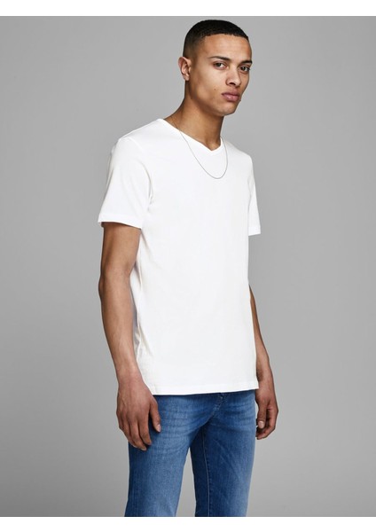 Basic Erkek Beyaz Tişört (12133914-W) fiyatları