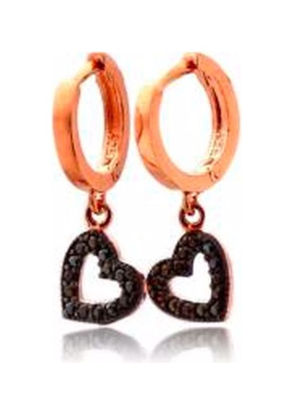 Kalp 925 Ayar Gümüş Küpe