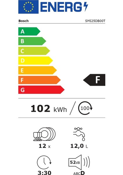 SMI25DB00T 5 Programlı Bulaşık Makinesi