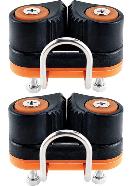 2 Adet Bilyalı Rulman Yelkenli Kamera Cam Cleat 3-12MM Halat Kırma Yükü 900KG (Yurt Dışından)