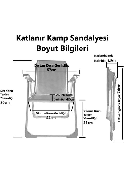 2 Adet Kamp Sandalyesi Katlanır Piknik Sandalye Oval Bardaklıklı Yeşil