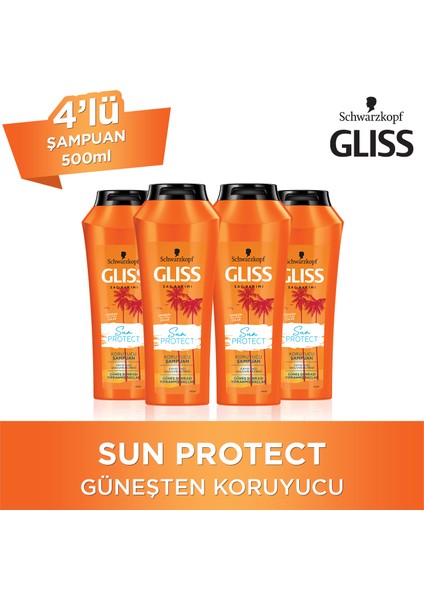 Sun Protect Şampuan 500 ml x 4 Adet