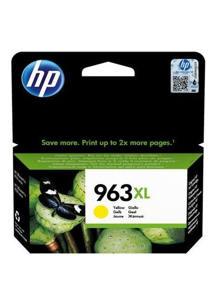 963XL 3JA29AE Sarı Kartuş Yüksek Kapasite Officejet Pro 9010, 9020 Serisi