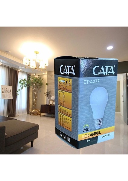 LED Ampul 9W Beyaz Işık CT-4277