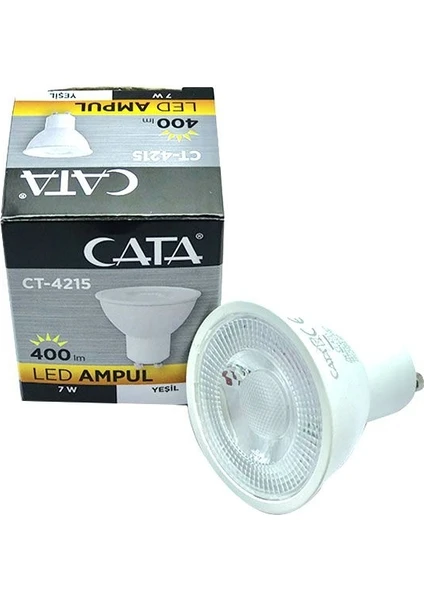 LED Ampul 7W GU10 Yeşil Işık CT-4215