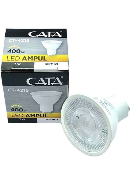 LED Ampul 7W GU10 Kırmızı Işık CT-4215