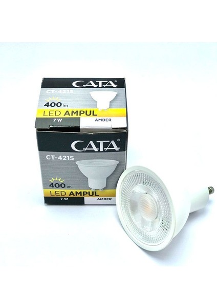 LED Ampul 7W GU10 Amber Işık CT-4215