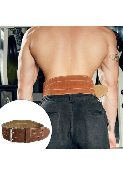 Halter Kemer Fitness Eğitim Gym Geniş Vücut Geliştirme Powerlifting Pu Xl Brown (Yurt Dışından) fırsatları