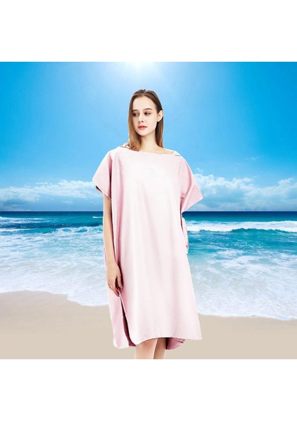 Mikrofiber Sörf Panço Değişen Robe Wetsuit Yumuşak Yüzmek Işık Pembe (Yurt Dışından) fırsatları