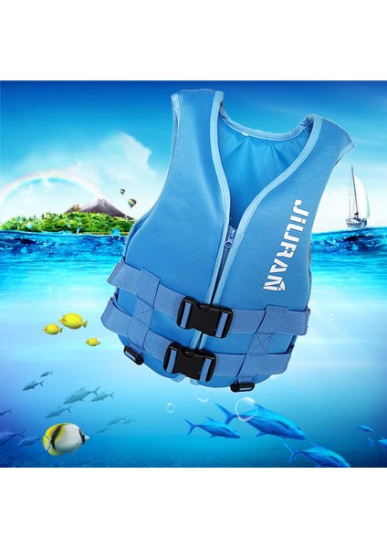 Balıkçılık Hayatı Ceket Yelek Neopren Şamandıra Yüzme Cihazı Wakeboard Acil Blue M (Yurt Dışından) modelleri