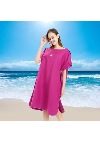 Mikrofiber Sörf Panço Değişen Robe Wetsuit Yumuşak Yüzmek Için Plum Mor (Yurt Dışından) fırsatları