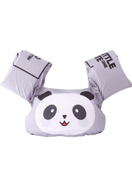 Çocuklar Yüzme Şamandıra Yardımcısı Yardımcı Jumper Yüzer Kol Bankası Havuz Su Yüzen Gri Panda (Yurt Dışından)
