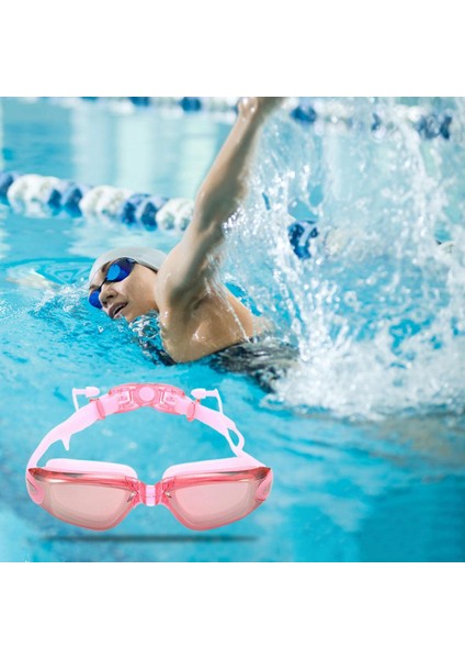 Earplug ile Yüzme Gözlükleri Polarize Snorkeling Pembe Için Rahat (Yurt Dışından)