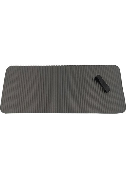 60X25 cm Kaymaz Yoga Mat Diz Pad Egzersiz Tahta Pilates Seyahat Zemin Siyah (Yurt Dışından)