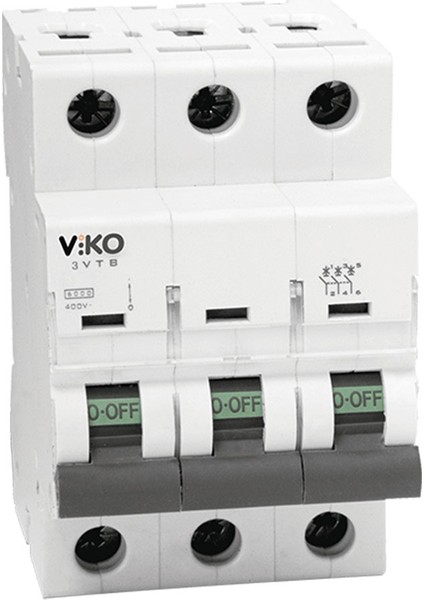 3VTB-3C100 Trifaze 3X100A C Tipi Otomatik Sigorta 3ka