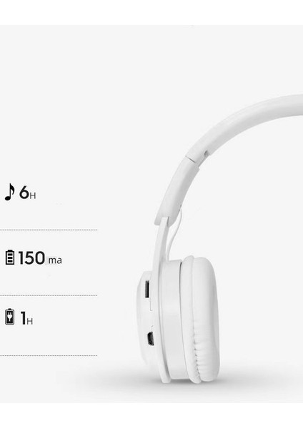 Kablosuz Bluetooth Kulaklık Başa Takılan Ios Android Evrensel Yeni Macarons Oyun Kablosuz Kulaklık Binaural Katlanabilir Bluetooth Tipi Kart Takılabilir Kablo Beyaz (Yurt Dışından) fiyatları