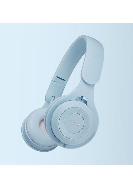 Kablosuz Bluetooth Kulaklık Başa Takılan Ios Android Evrensel Yeni Macarons Oyun Kablosuz Kulaklık Binaural Katlanabilir Bluetooth Tipi Kart Eklenti Kablosu Mavi (Yurt Dışından) fiyatları
