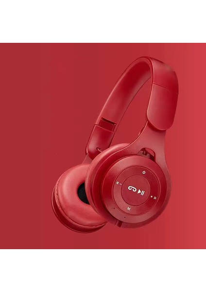 Kablosuz Bluetooth Kulaklık Başa Takılan Ios Android Evrensel Yeni Macarons Oyun Kablosuz Kulaklık Binaural Katlanabilir Bluetooth Tipi Kart Geçmeli Kablo Kırmızı (Yurt Dışından) fiyatları