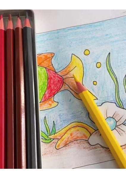 Yağlı Renkli Kurşun Çocuk Eskiz Boyama Renkli Kurşun Renkli Kurşun Kalem Demir Kutu 24 Renk (Yurt Dışından) indirimleri