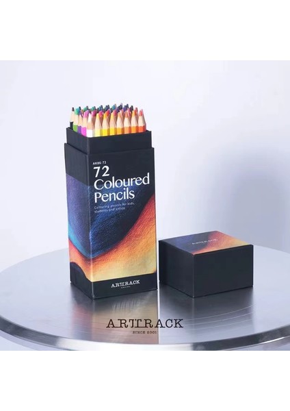 Arttrack Renkli Kurşun Kalem Seti Yağlı Renkli Kurşun Çizim Renkli Kurşun Kalem Tasarımcı Kutusu 72 Renk (Yurt Dışından)