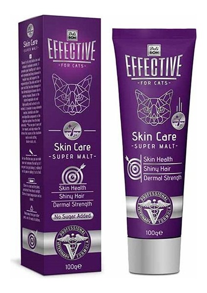 Effective Skin Care Malt Katkılı Deri ve Tüy Sağlığı Kedi Macunu 100 gr