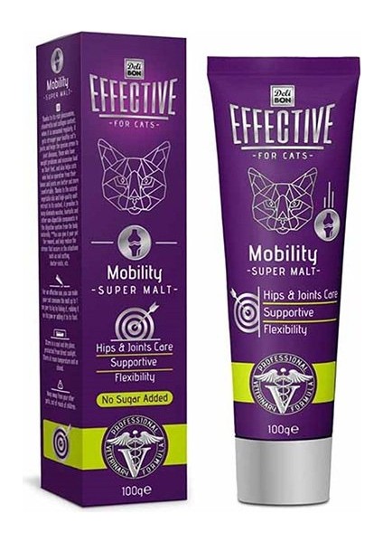 Effective Mobility Malt Katkılı Eklem ve Kas Sağlığı Kedi Macunu 100 gr