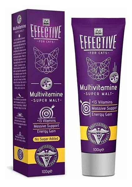 Effective Malt Katkılı Multivitamin Kedi Macunu 100 gr