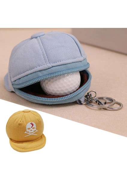 Golf Topu Saklama Çantası Ile Küçük Cep Taşıma Konteyner Fermuar Spor Sarı fırsatları
