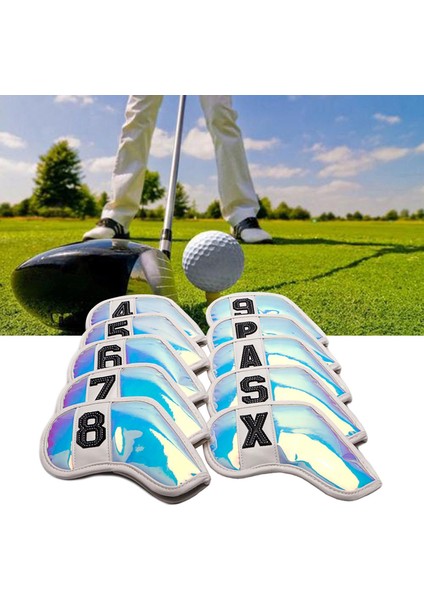 10 Adet Kulübü Başkanı Numarası Nakış Golf Demir Headcover ile Kapakları indirimleri
