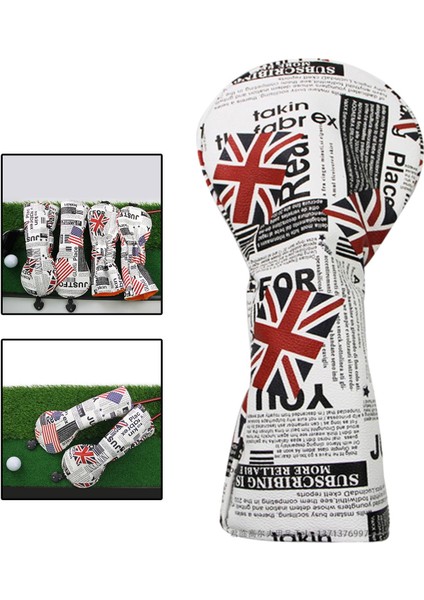 Golf Ahşap Kafa Kapak Kaymaz Headcover Koruyucu Guard Golf Kulübü Başkak Union Bayrağı 1 fiyatları