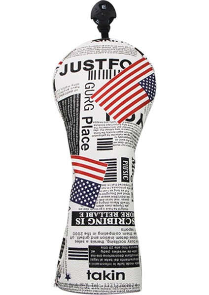 Golf Ahşap Kafa Kapak Kaymaz Headcover Koruyucu Guard Golf Kulübü Headcover Yıldız Çizgili 3 5