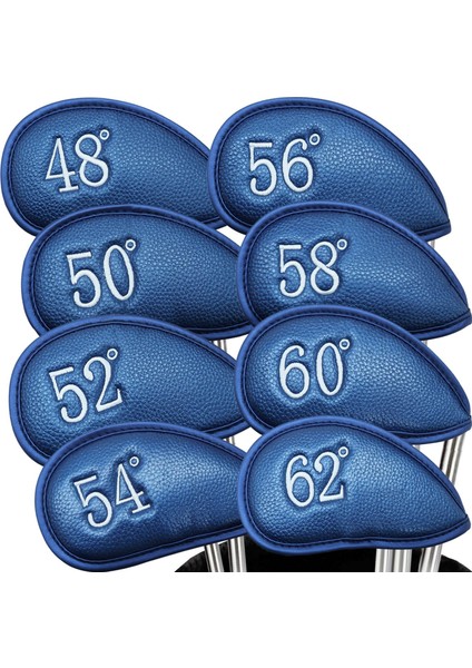 Golf Demir Kafa Koruyucu Kılıfı Kapakları 8 Adet 1 Kirli Dayanıklı Koruyucu Mavi indirimleri