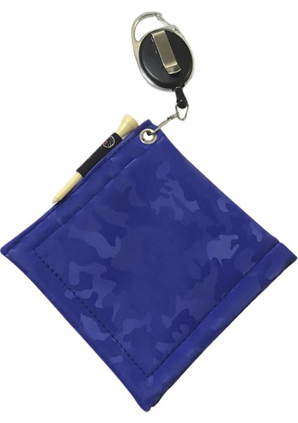 Kare Golf Topu Temizleme Havlu Anahtarlık Toka Silme Bezi ile Scrub Blue fiyatları