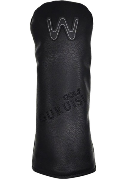 Golf Kafa Sürücü Kapakları Fairway Ahşap Atıcı Kol Hibrid Kapak W / Numara Etiketi Siyah 3 35X12 cm