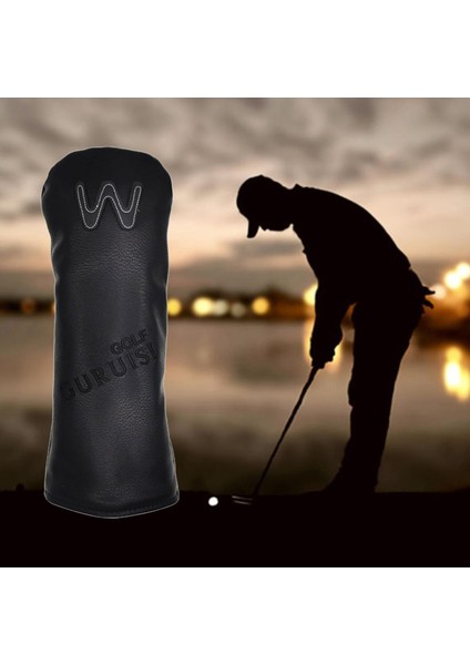 Golf Kafa Sürücü Kapakları Fairway Ahşap Atıcı Kol Hibrid Kapak W / Numara Etiketi Siyah 3 35X12 cm modelleri