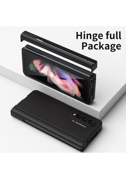 Samsung Galaxy Z Fold 3 5g Için Menteşe Koruması Ekran Koruyuculu Sert Pc Kapağı Tam Gövde Koruyucu Kılıfı Siyah (Yurt Dışından) fırsatları