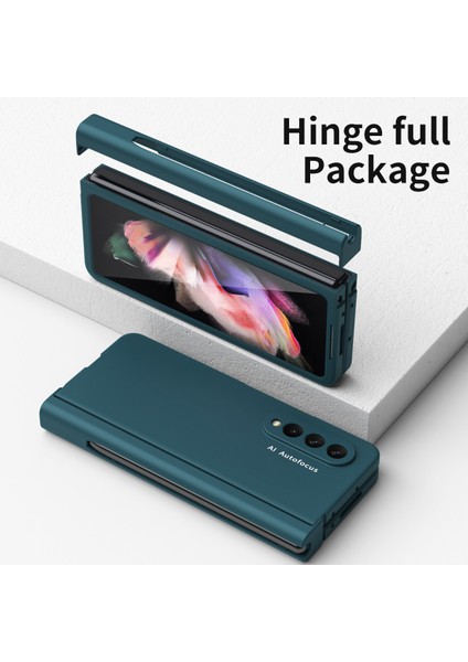 Samsung Galaxy Z Fold 3 5g Için Menteşe Koruması Ekran Koruyuculu Sert Pc Kapağı Tam Gövde Koruyucu Kılıfı Yeşil (Yurt Dışından) fırsatları