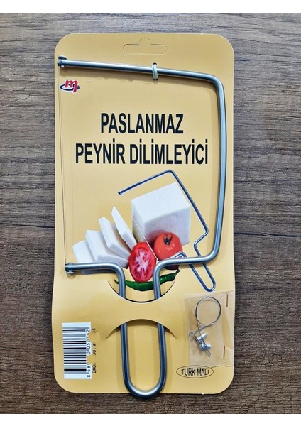 Beyaz Peynir Kaşar Peynir Dilimleyici Paslanmaz Çelik 2 Adet Yedek Telli