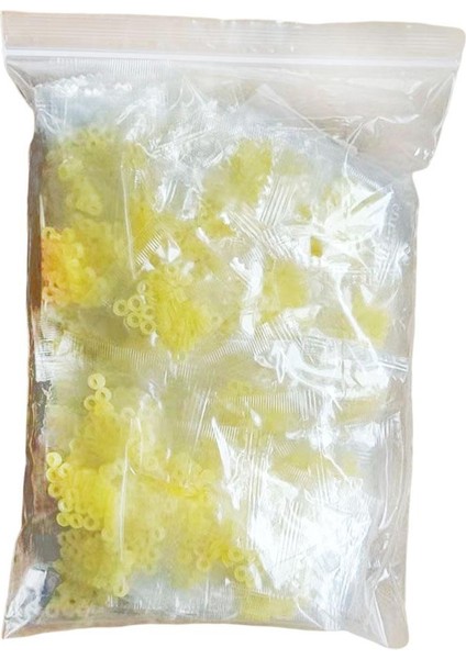 100X Elastik Kauçuk Pelet Yem Bantları Bloodworm Kırmızı Cazibesi Sazan 3mm Için Temizle