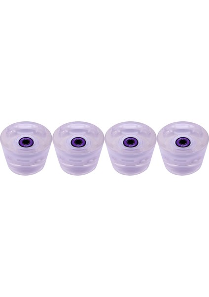70MM Kaykay Tekerlekler Longboard Tekerlekler Yumuşak LED Flaş Pu 4 Adet Spor Beyaz Mor Için