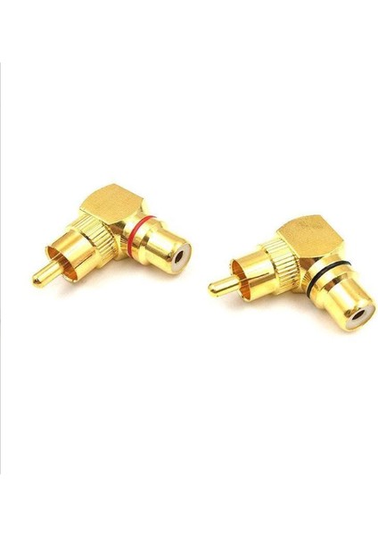 Asian Tech Store Rca 90 Derece Ara Dişi-Erkek Gold