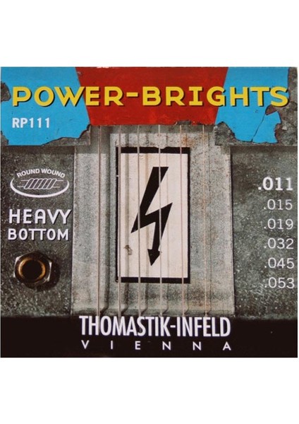 Thomastik Infeld RP111 Elektro Power-Brights Tel Gitar Aksesuar