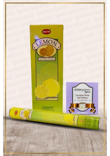 Lemon Limon Otu 6 Adet Tütsü ve Esterya Lavanta Sabunu