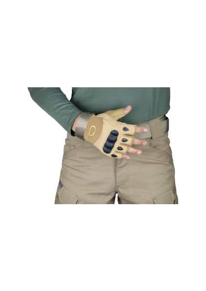 Kemikli Yarım Tactical Eldiven (Bej Renk) modelleri