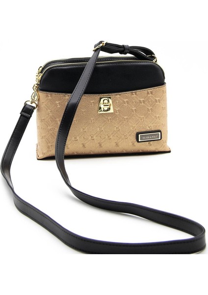 Silver Polo Kadın Çapraz Çanta Pudra - Siyah NV623 indirimleri