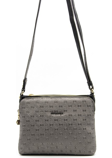 Silver Polo Kadın Çapraz Çanta Platin - Siyah NV850 fiyatları