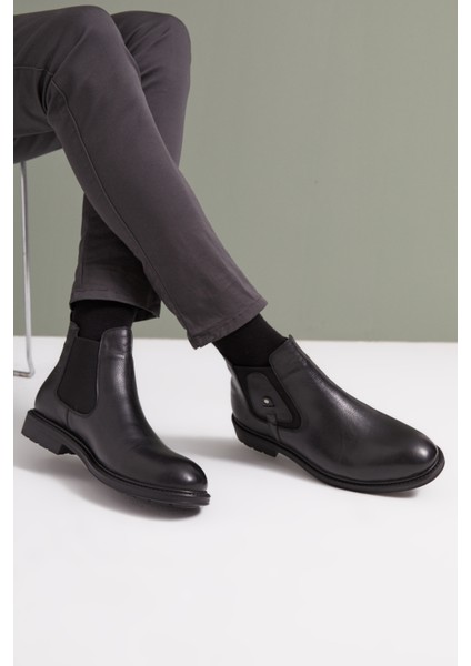 Ziya, Erkek Hakiki Deri Bot 113447 204 Siyah fiyatları