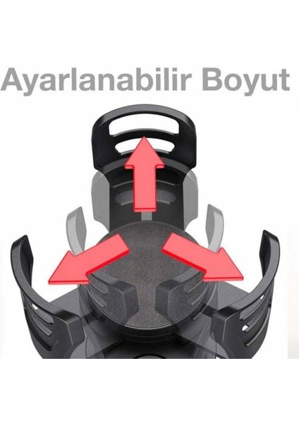 Dönebilen ve Genişlik Ayarlamalı Titreme Önleyici Bardaklık