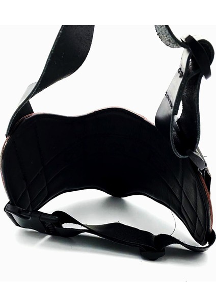 Deri Özel Tasarım K9 Göğüs Tasması Kahverengi 74-92 cm fiyatları