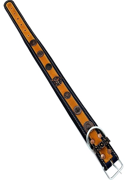 Özel Tasarım Deri Köpek Tasması 45 - 57 cm fırsatları